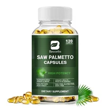 Saw Palmetto Extract Softgels Hair Support Prostate Supplement Urinary Health