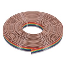 1 PCS 9-Pin 30ft Flat Rainbow Ribbon Cable 1.27mm Pitch Breadboard Jumper