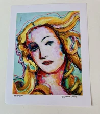 Modern Botticelli Venus Original Painting Abstract Pop Art Goddess ART PRINT
