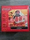 Vintage 2000 Coca-Cola Jukebox Shiny Silver Cookie Jar by Gibson, NIB