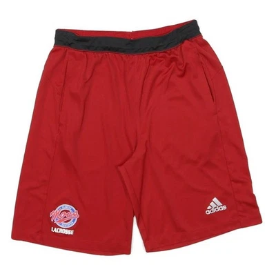 Shorts De Sport En Polyester Rouge Et Noir ADIDAS Pour Hommes M W26 Athlétique - Photo 1/4