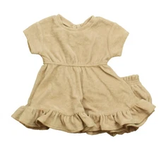 Quincy Mae Blush Terry Dress 3-6 Months Baby Toddler Soft Comfortable