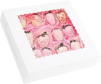 Yeplan 10 Pcs Pie Boxes,10x10x2.5 inches Bakery 10x10x2.5, 10 Packs-Pie Boxes 