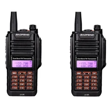 2X BaoFeng UV-9R IP67 Waterproof Walkie Talkies VHF/UHF Dual Band Two-Way Radios