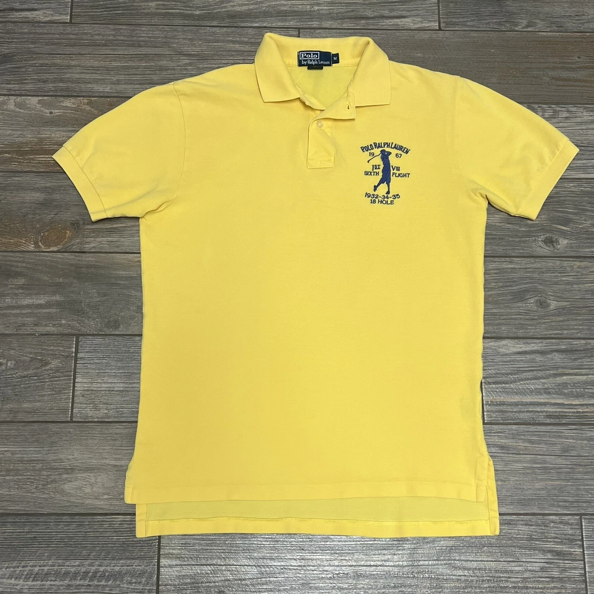yellow golf t shirt