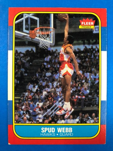 1986-87 Fleer #120 Spud Webb EXMINT Atlanta Hawks Legend