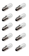 E10 Miniature Lamps or Light Bulbs, 6.3V 0.5A...