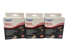 3 Pack Equate Compression Gloves Antimicrobial One Size Carpel Tunnel, Arthritis