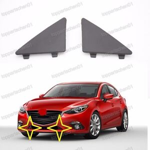 1Pcs Front Bumper Lower Grill Tow Hook Cover Right for Mazda 3 AXELA 2014-2017