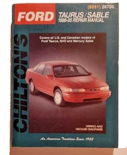 Ford Taurus/Sable 1986-1995 Repair Manual Chilton 26700