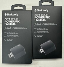 2/ 24.99 Skullcandy "Fix Rapid" AC Adapter w/Dual USB Port S7FRZ-M003 
