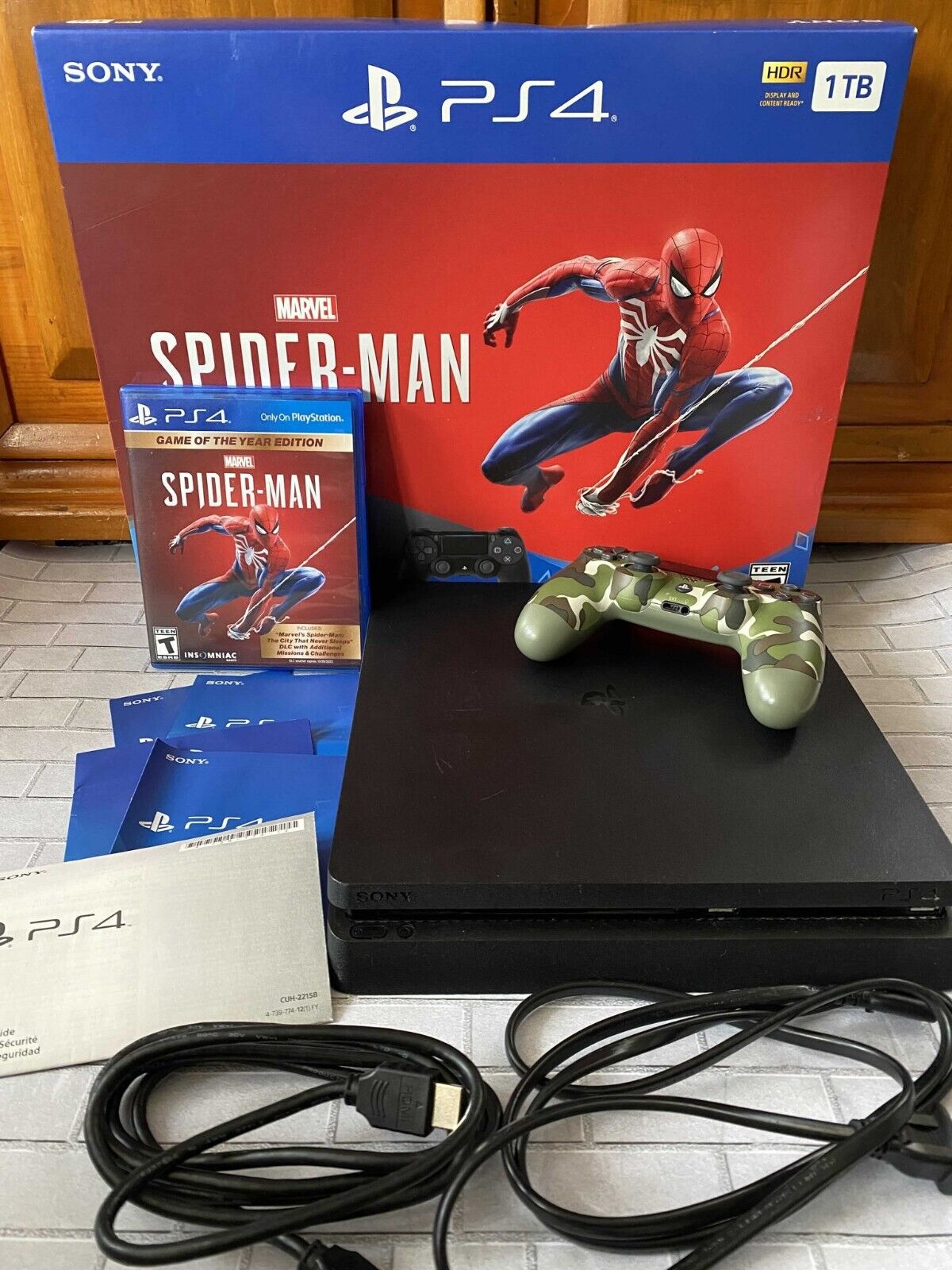 PS4 Slim Console Spiderman Edition (Upgraded SSD, of the Year&#034; W/DLC) | eBay