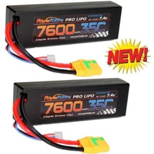 Powerhobby 2s 7.4v 7600mah 35c Lipo Battery w XT90 Plug 2-Cell ( 2 Pack )