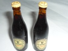 VINTAGE   MINATURE GUINESS BOTTLES