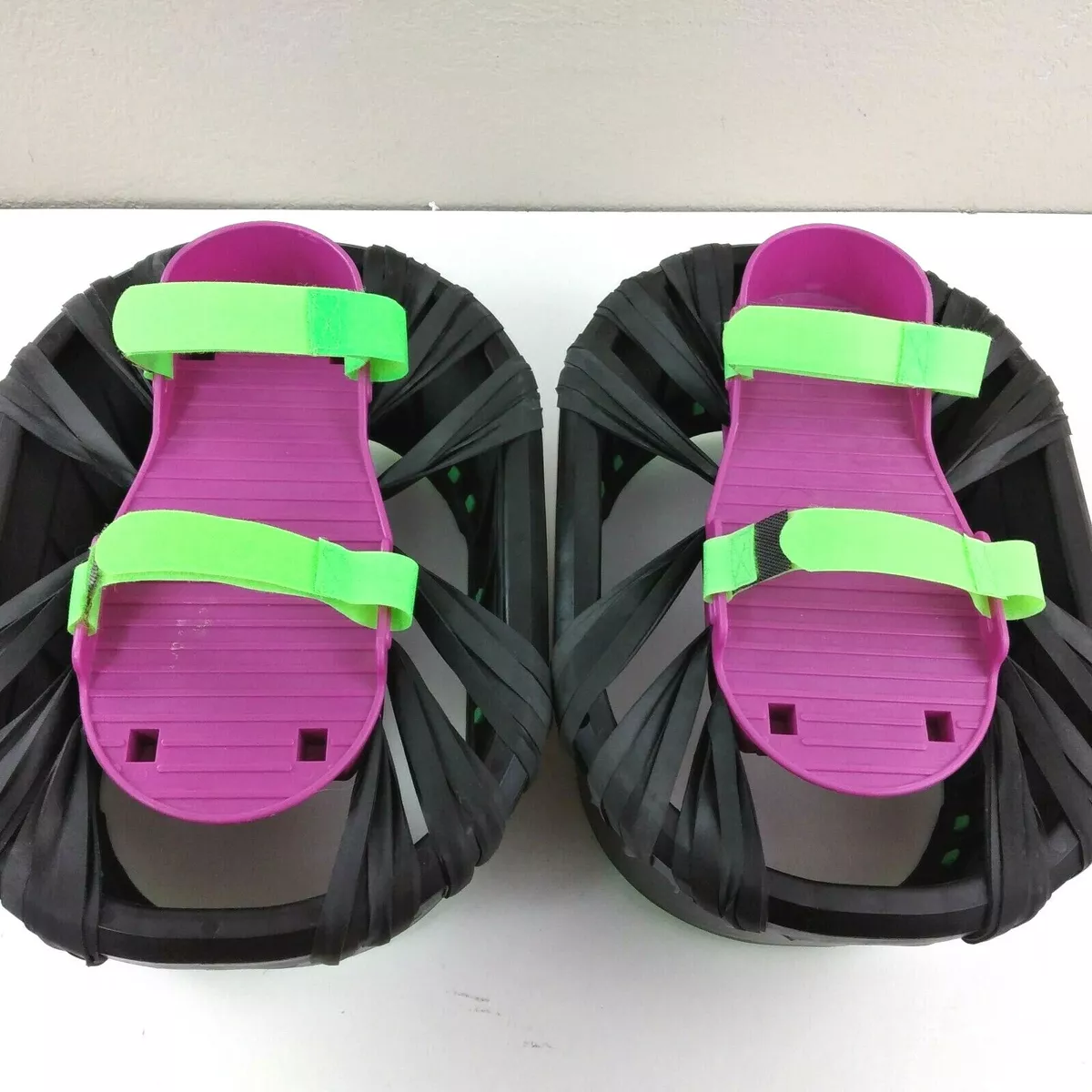 Moon Shoes Green Purple Anti-Gravity Trampoline Jump Boots By Hart