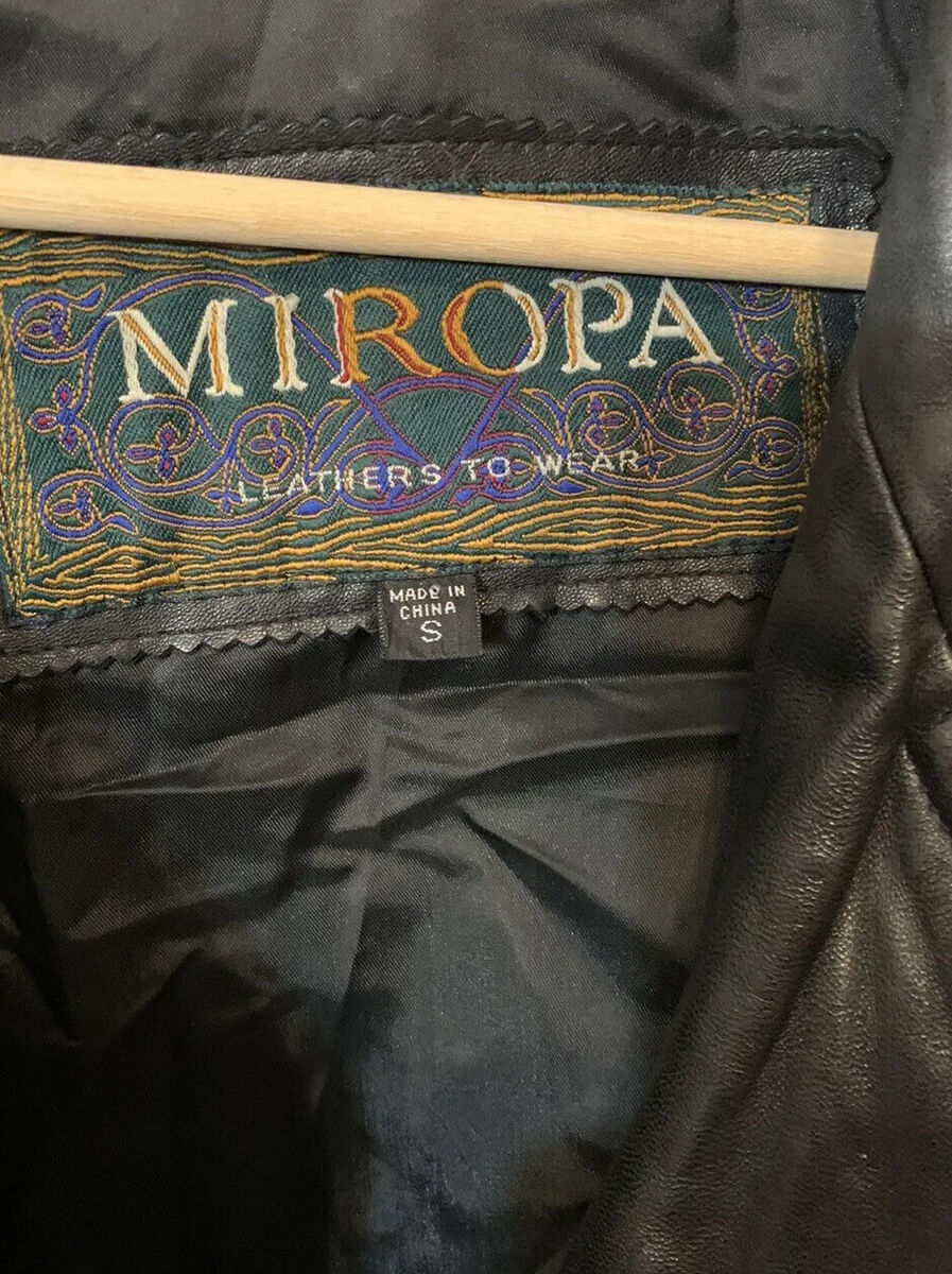 Vtg Miropa Black Leather Jacket Men's Sz S | eBay Vtg Miropa Black Leather Jacket Men's Sz S | eBay