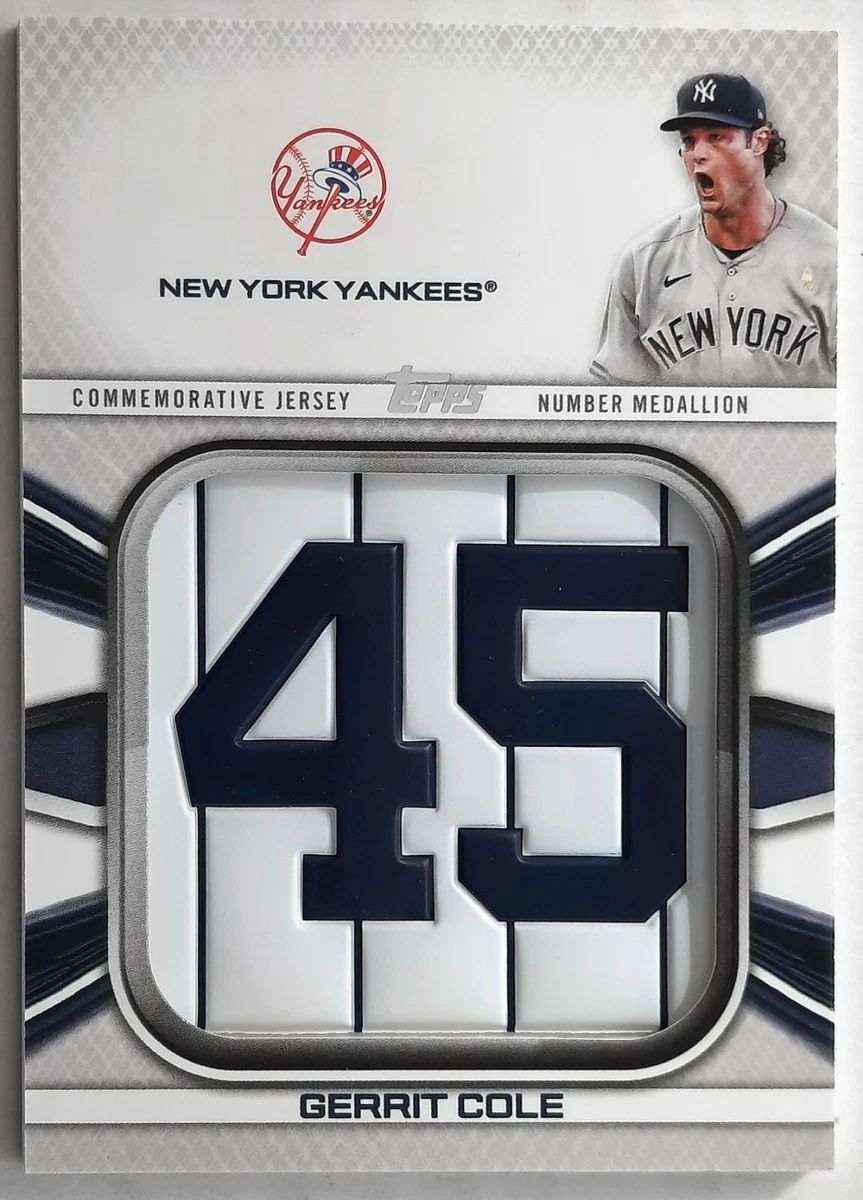 Gerrit Cole 2022 Topps #45 Jersey Number Medallion #JNM-GC - New York  Yankees