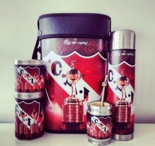 INDEPENDIENTE REY DE COPAS - SET con BOLSA Mate Bombilla Azúcar Termo Yerbera
