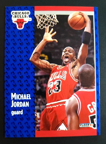 1991-92 FLEER BASKETBALL #29 MICHAEL JORDAN \*C\* CHICAGO BULLS \*HOF\* \*NRMT/MINT\*