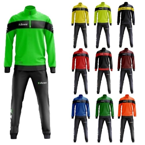 TUTA DA GINNASTICA UOMO DONNA MARTE ZEUS SPORT COMPLETO FITNESS PALESTRA  CALCIO | eBay