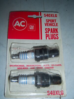 Lot of 2 candles AC DELCO GM ref S40XLG motorcycle B9ESC 7058 C59