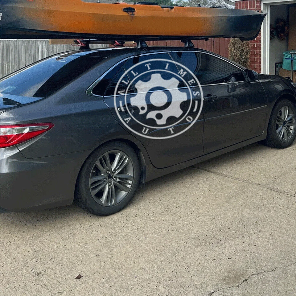 For  Camry 2002-17 Cross Bar Luggage Carrier W/ Lock 44-49" Top Roof Rack Foto 3 de 4