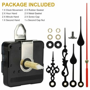 DIY Clock Movement Mechanism Hands Wall Repair Tool Parts Kit Long Shaft Silent
