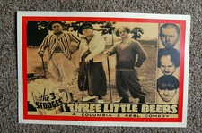 The 3 Stooges Three Little Beers #2 Lobby Card Movie Poster 