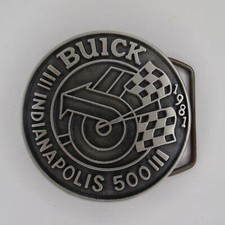 1981 Indianapolis 500 Belt Buckle Limited Edition 163 of 500 Pewter Bobby Unser