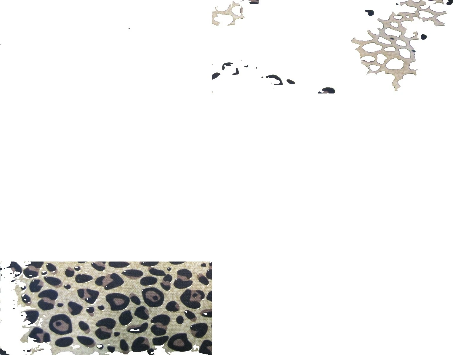 Animal Print-Leopard/Jaguar Animal Print Fabric Multicolor