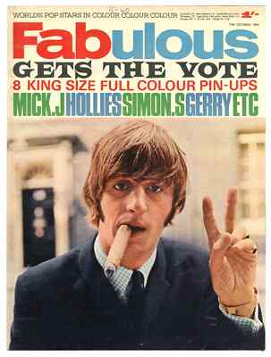 Fabulous Magazine 17 October 1964 Mick Jagger The Beatles Druids Hollies Simon