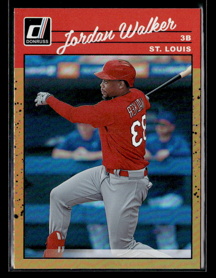 Jordan Walker RC - 2023 Panini Donruss Orange Reverse Foil SP #241b Cardinals