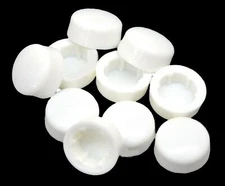 Hex Head Bolt Nut Cover Dome for 1/2" Wrench or Socket White PD1/2-100-10 pieces