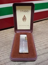 Vtg US Lighter Corp Studio 33 Butane Gas Cigarette Lighter Original Case Nice!