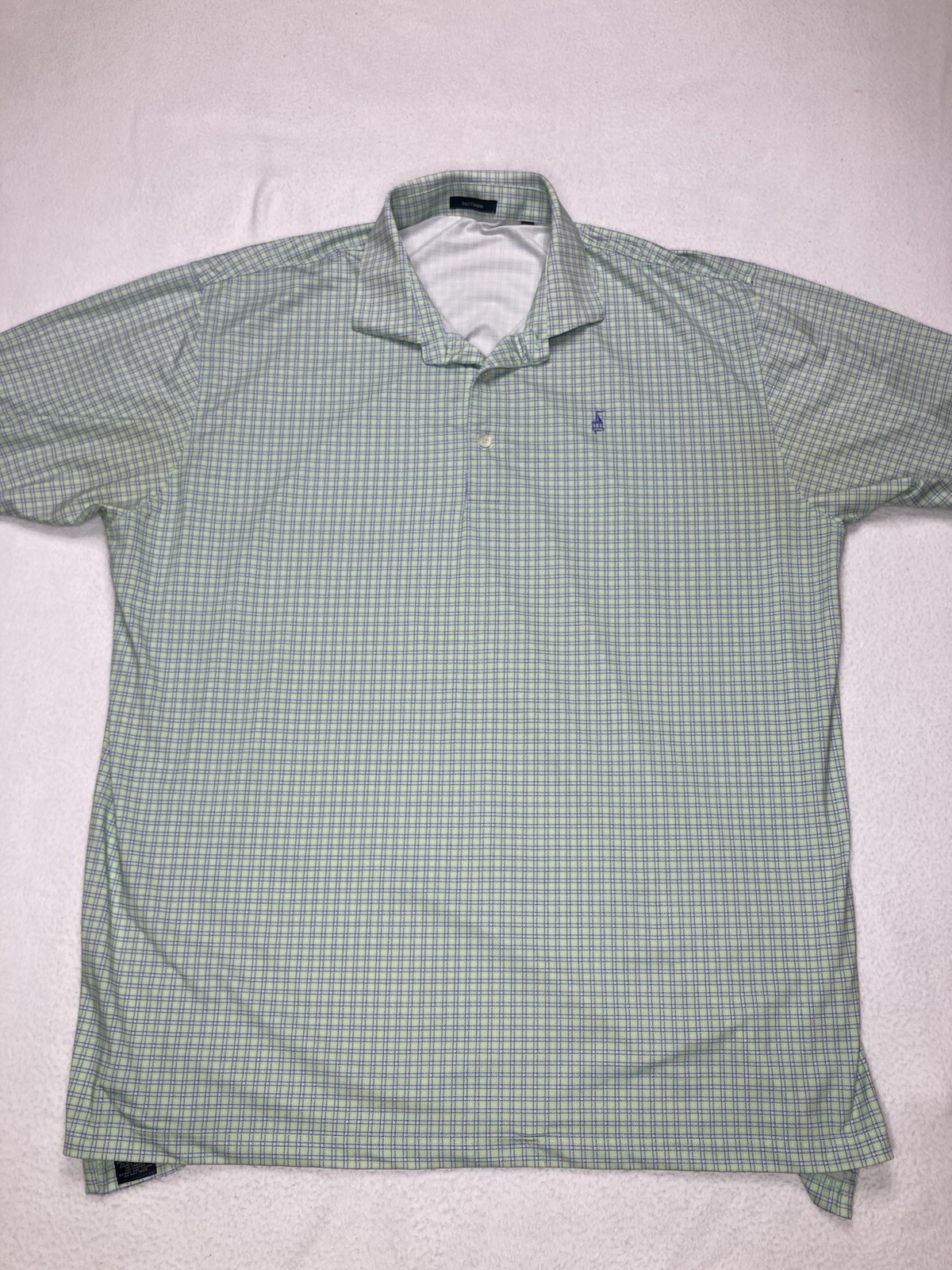 Turtleson Green Checked Performance Golf Casual P… - image 1