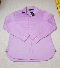 POLO Ralph Lauren Button Down Shirt 16.5 34/35 Mens Purple Long Sleeve Slim Fit