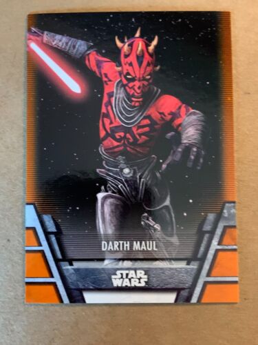 DARTH MAUL #N-17 - 2021 Topps STAR WARS HOLOCRON  /99 ORANGE PARALLEL - Picture 1 of 2