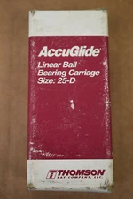 Thomson AccuGlide Linear Ball Bearing Carriage Size 25-D CG25DEAN