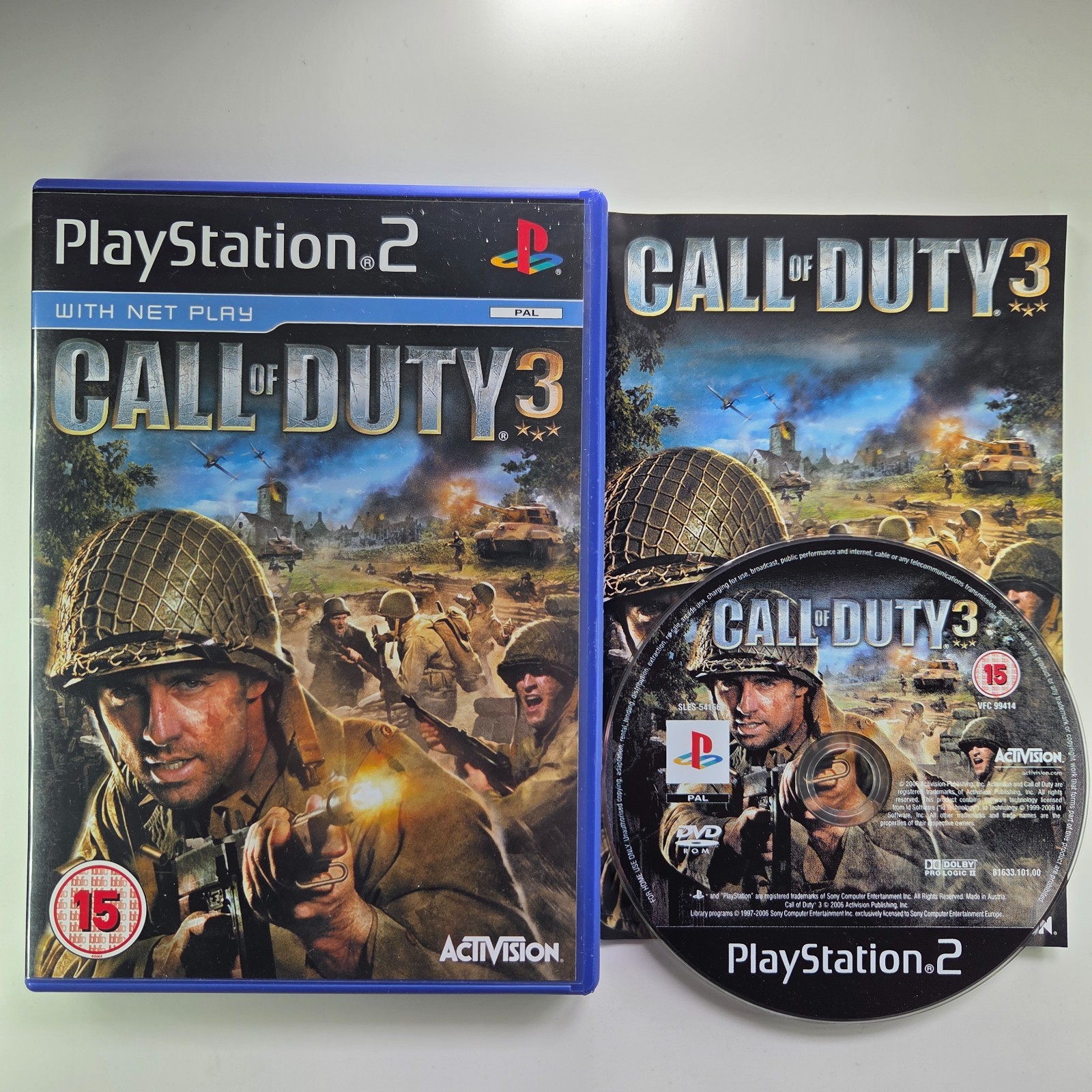 Call of Duty 3 PS2 Complete Tested VGC🎮 Multibuy Deal
