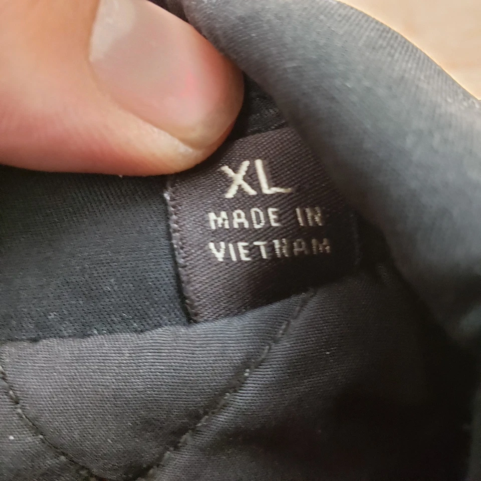 Chaqueta Dockers Para Hombre Extra Grande Negra Exterior Acolchada Forrada Abrigo Bombardero Adulto Foto 4 de 4