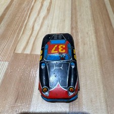 Made in Japan Tin Toy Car Red and Black 37 OLD ITEM