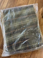 Ball And Buck Signature Plaid Marino Wool Blanket Made In USA NWT