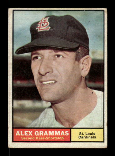 Alex Grammas #64 1961 Topps card