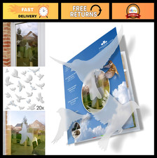 Anti-Collision Window Stickers - 20 Translucent Bird Strike Prevention Decals
