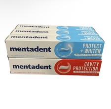 3X Mentadent Protect +whiten And 3X Mentadent Cavity Protection 75ml Toothpaste 43.20 per litre