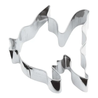 Emporte-Pièce À Biscuits Poisson 8x8 Cm Acier Inox - PADERNO - Formes Animaux - Photo 1/4