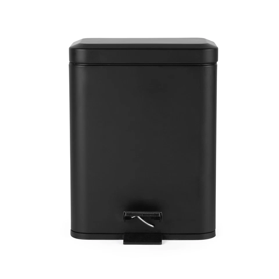 Beldray Dual Compartment Bin with Foot Pedal 5L Removable Inner Buckets Black
