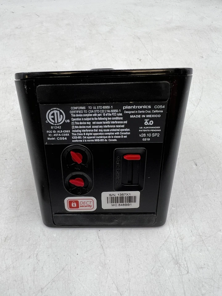 Auriculares Inalámbricos Plantronics Base C054 + Adaptador de Corriente [Sin Punta de Oreja] Envío y devolución gratuitos Foto 4 de 4