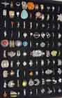 Vintage To Now Lot Of 100 Unique Fashion Costume Jewelry Rings As Pictured