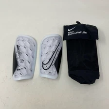 Nike Mercurial Lite Shin Guards White/Black - Medium MD